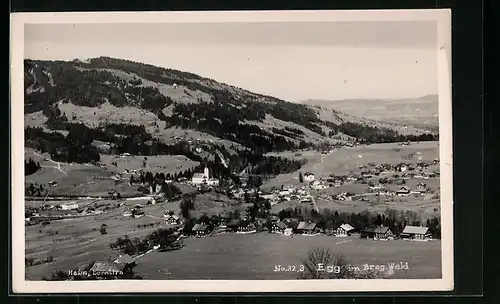 AK Egg im Bregenzer Wald, Teilansicht mit Kirche