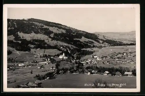AK Egg im Bregenzer Wald, Teilansicht mit Kirche