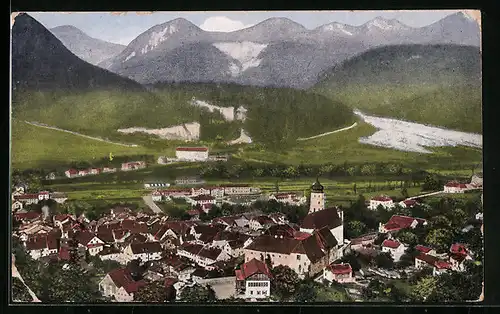 AK Bludenz, Teilansicht mit Scesaplana