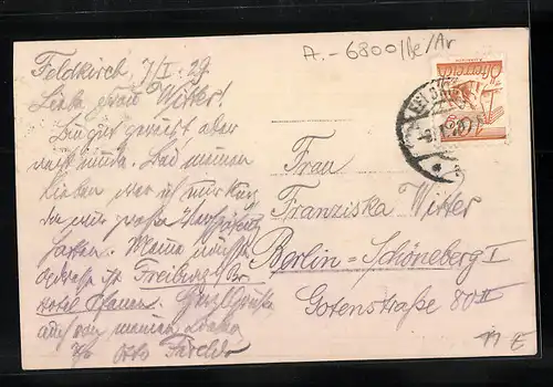 AK Feldkirch, Ortsansicht von oben mit Gurtisspitze