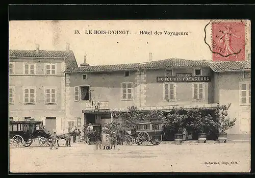 AK Le Bois-d`Oingt, Hôtel des Voyageurs