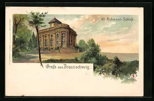Lithographie Braunschweig, Alt-Richmont-Schloss