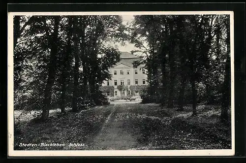 AK Stedten-Bischleben, Blick zum Schloss