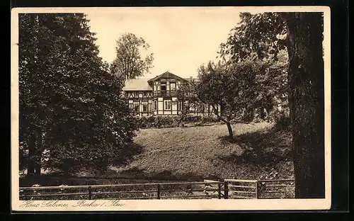 AK Berka /Ilm, Hotel Haus Sabine in der Frontalansicht