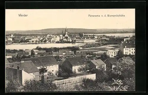 AK Werder /Havel, Panorama v. d. Bismarckshöhe