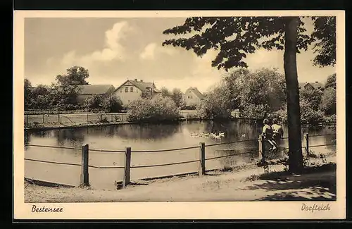 AK Bestensee, Partie am Dorfteich