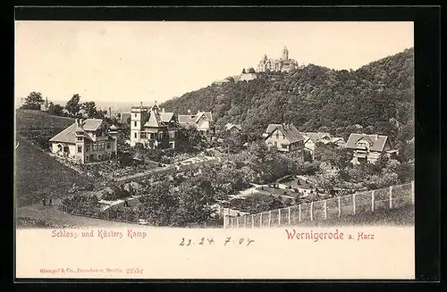 AK Wernigerode a. Harz, Schloss und Küsters Kamp