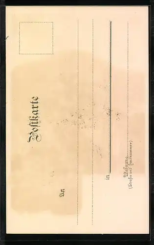 Lithographie Herrenalb, Ansicht der Kirche