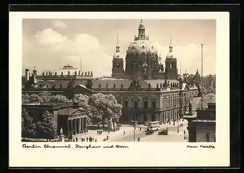 AK Berlin, Ehrenmal, Zeughaus und Dom aus der Vogelschau, Fotograf Hans Hartz