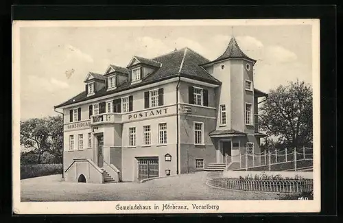 AK Hörbranz, Gemeindehaus mit Postamt