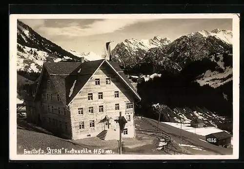 AK Fontanella, Gasthof z. Stern mit Bergpanorama