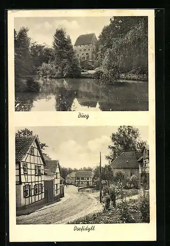 AK Seebach / Langensalza, Burg, Strassenpartie im Musterdorf