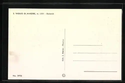 AK S. Vigilio di Marebbe, Panorama, Col del Lac, M. Sella di Sennes, Force di Ferro