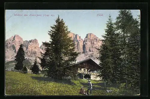 AK Karerpass, Blick zur Meierei