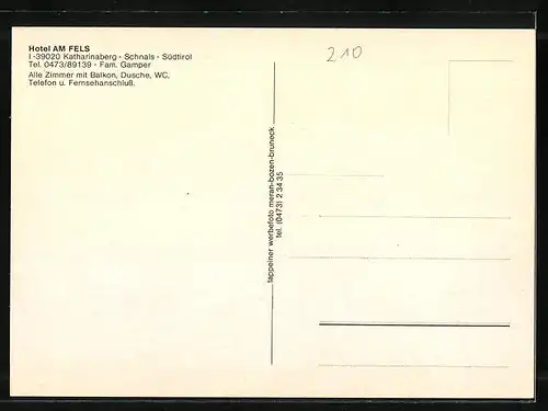 AK Katharinaberg, Hotel Am Fels