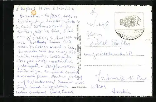 AK St. Oswald, Ortsansicht mit Kirche