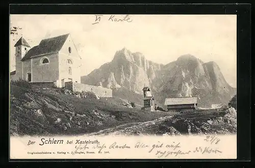 AK Kastelruth, Blick zum Schlern