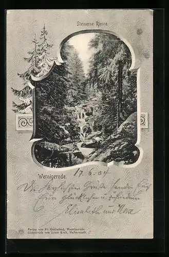 AK Wernigerode /Harz, Steinerne Renne