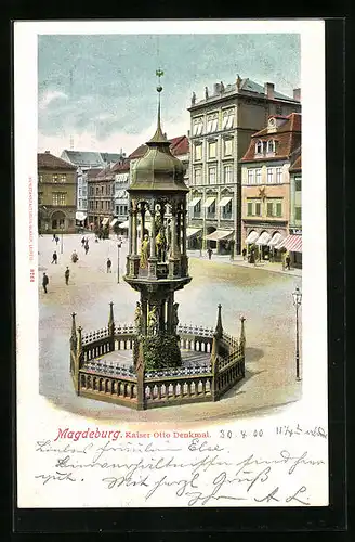 AK Magdeburg, Kaiser Otto Denkmal