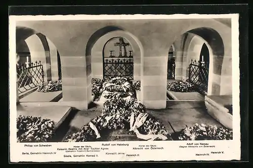 AK Speyer a. Rhein, Kaisergräber im Dom