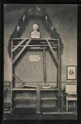 AK München, Deutsches Museum, Original der ersten Steindruckpresse von Senefelder 1797