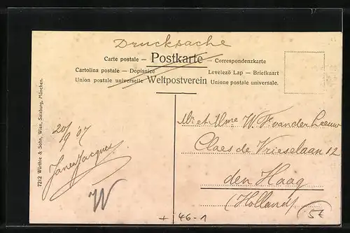 AK München, Strassenbahn auf dem Marienplatz