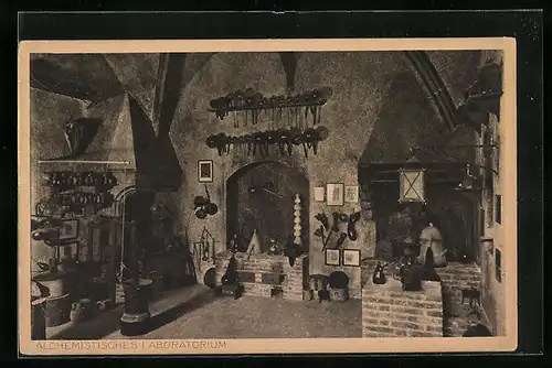 AK München, Deutsches Museum, Alchemistisches Laboratorium