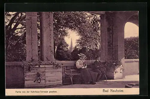 AK Bad Nauheim, Kurhaus-Terrasse
