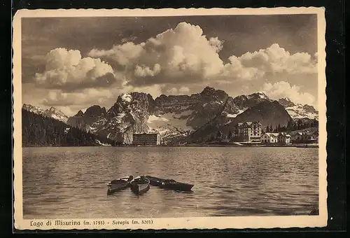 AK Lago di Misurina, See gegen Sorapis