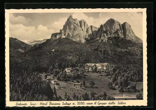 AK Siusi, Hotel Pensione Salego verso il Gruppo dello Sciliar