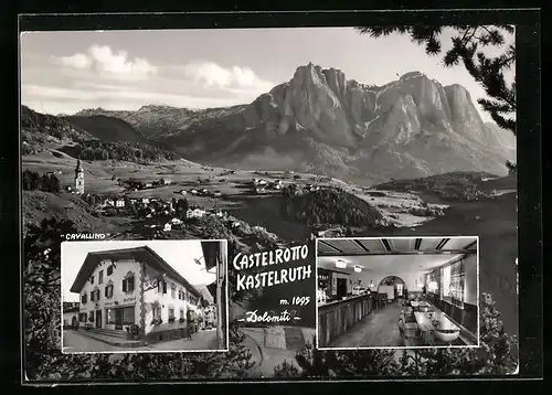 AK Castelrotto, Albergo Cavallino d`Oro, Gasthof zum Goldenen Rössl