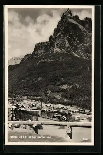 AK Siusi, Ortsansicht aus der Vogelschau