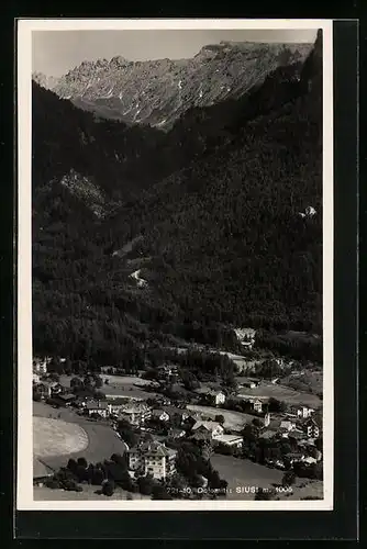 AK Siusi, Ortsansicht aus der Vogelschau