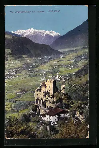 AK Meran, Blick zur Brunnenburg