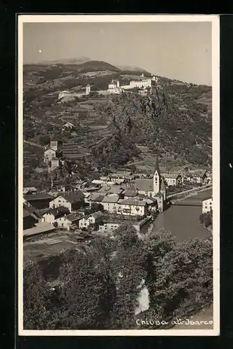 AK Chiusa d`Isarco, Ortsansicht mit Kirche