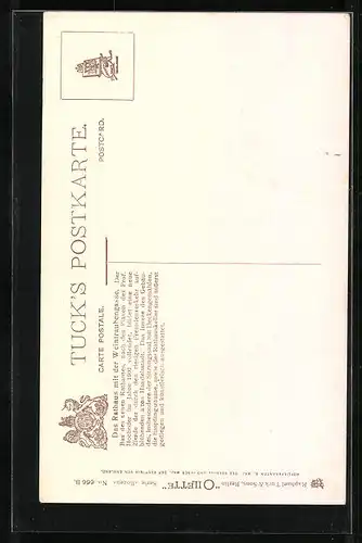 AK Bozen, Weintraubengasse mit dem neuen Rathaus