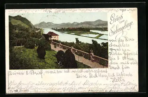 AK Siebengebirge, Blick zum Rhein