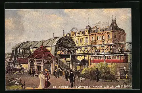 AK Elberfeld, Schwebebahn-Haltestelle Döppersberg