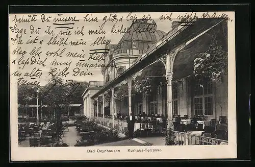 AK Bad Oeynhausen, Kurhaus-Terrasse