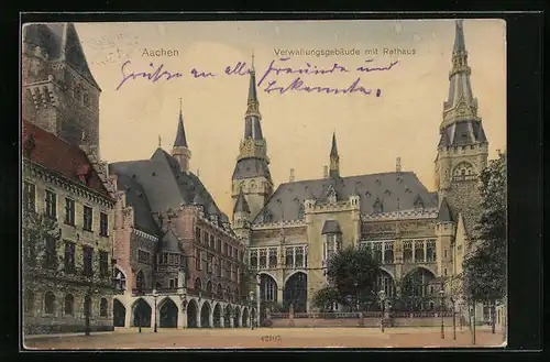 AK Aachen, Verwaltungsgebäude mit Rathaus