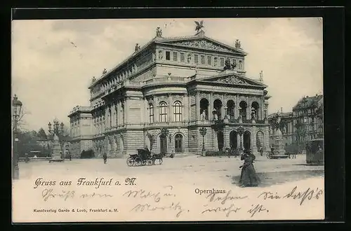 AK Frankfurt a. M., Opernhaus