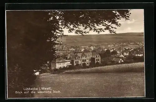 AK Lübbecke i. Westf., Blick auf die westliche Stadt