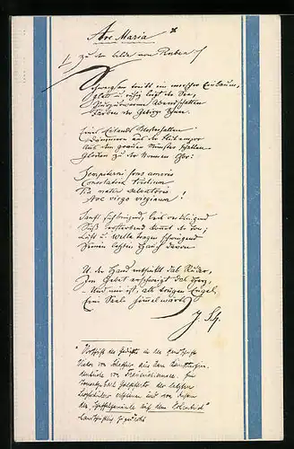 AK Portrait von Scheffei, Ave Maria