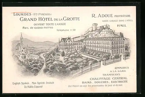AK Lourdes, Grand Hotel de la Grotte