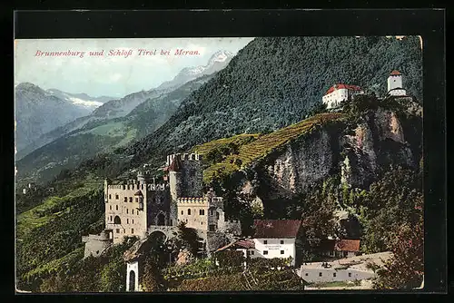 AK Meran, Brunnenburg und Schloss Tirol