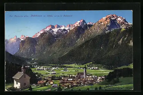 AK Dobbiaco, Panorama verso la Dolomiti
