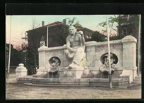 AK Essen, am Jahrhundertbrunnen