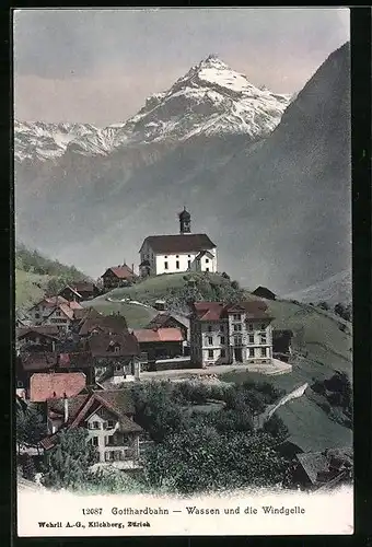 AK Wassen, Panorama mit Windgelle