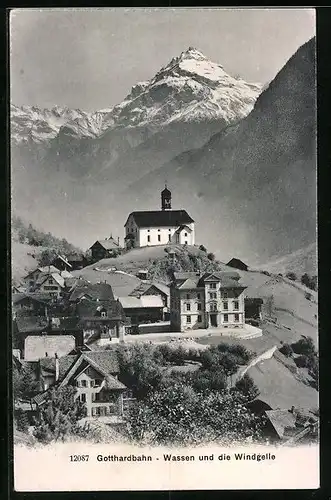 AK Wassen, Teilansicht mit Windgelle