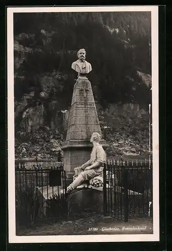 AK Göschenen, am Favredenkmal